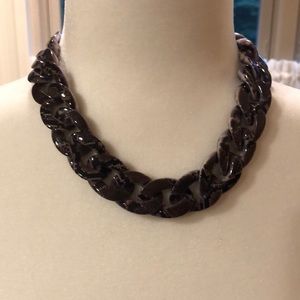 Snakeskin Statement Necklace